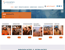 Tablet Screenshot of covalen.com